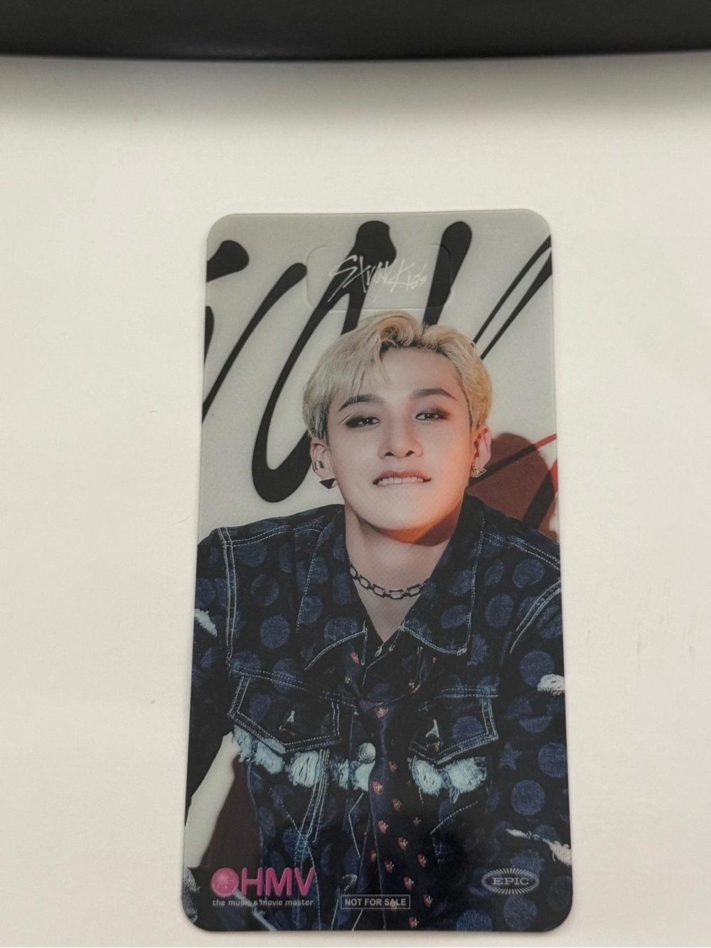 Stray Kids Bang Chan CIRCUS HMV Japan Transparent Bookmark POB